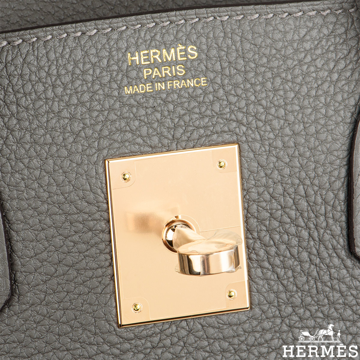 Hermes Birkin 30cm Gris Meyer Togo RGHW - Lilac Blue London